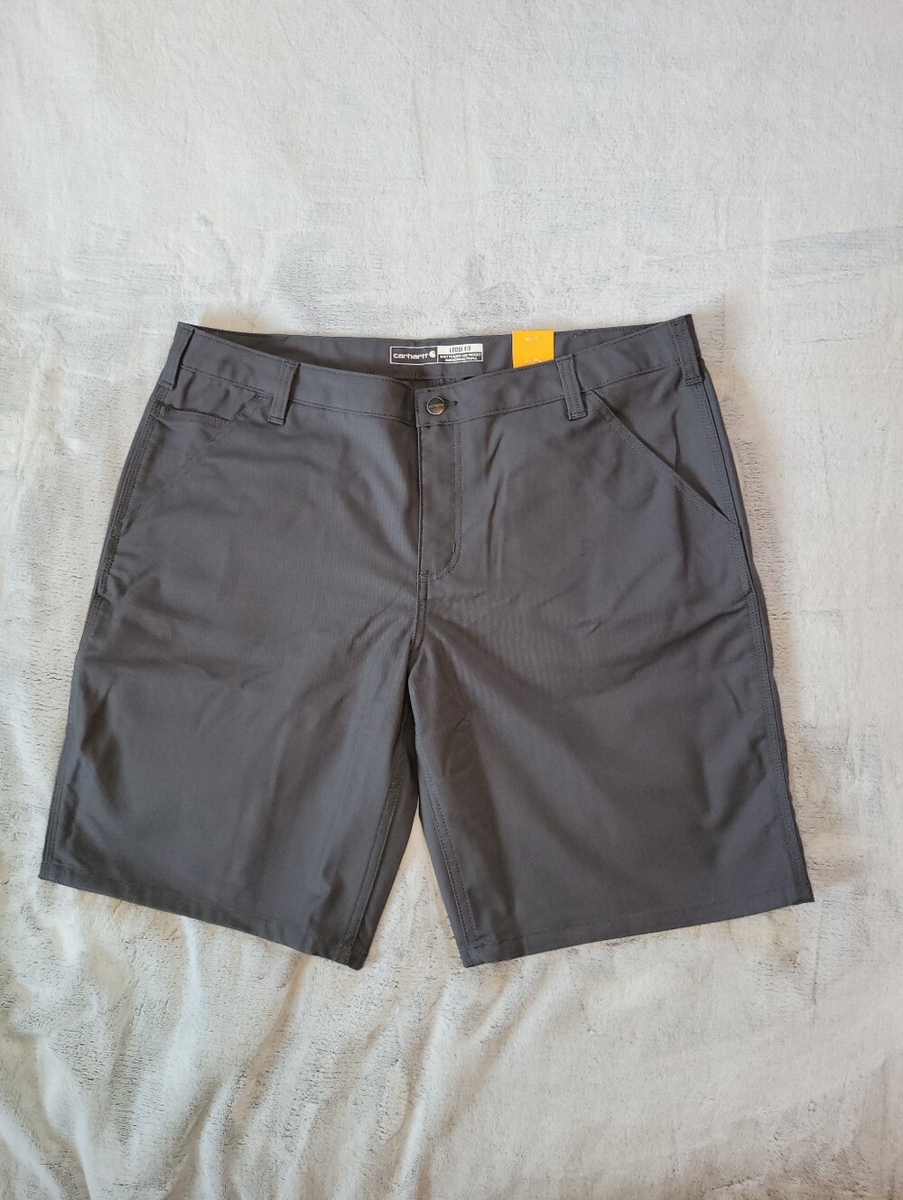 Carhartt Womens Size 18 Professional Series Rugged Flex Loose Fit Gray Shorts